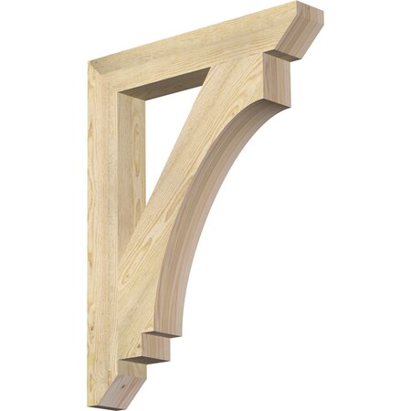 Ekena Millwork Imperial Slat Rough Sawn Bracket, Douglas Fir, 4"W x 26"D x 34"H BKT04X26X34IMP06RDF